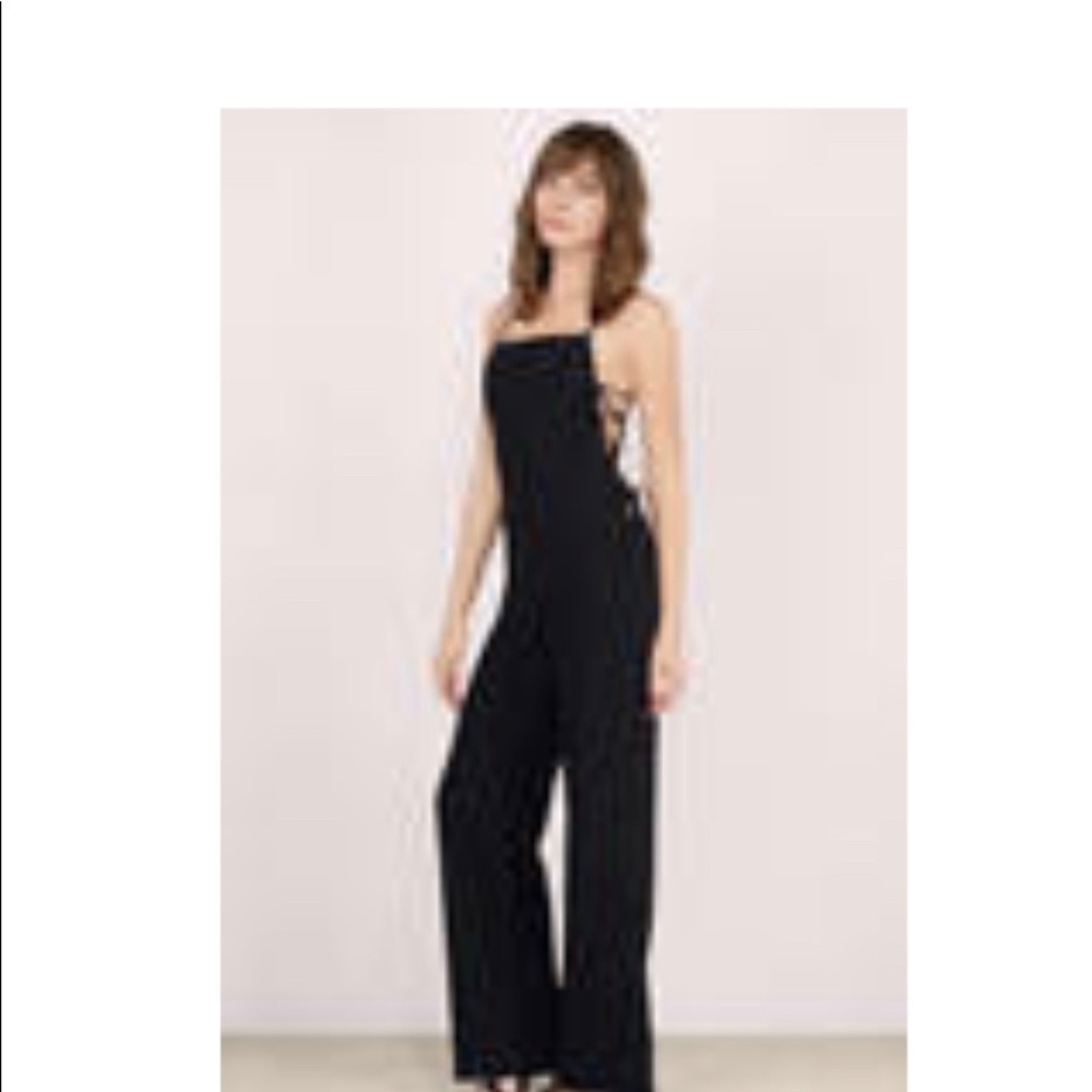 Black Tobi jumpsuit, size large, new with tags